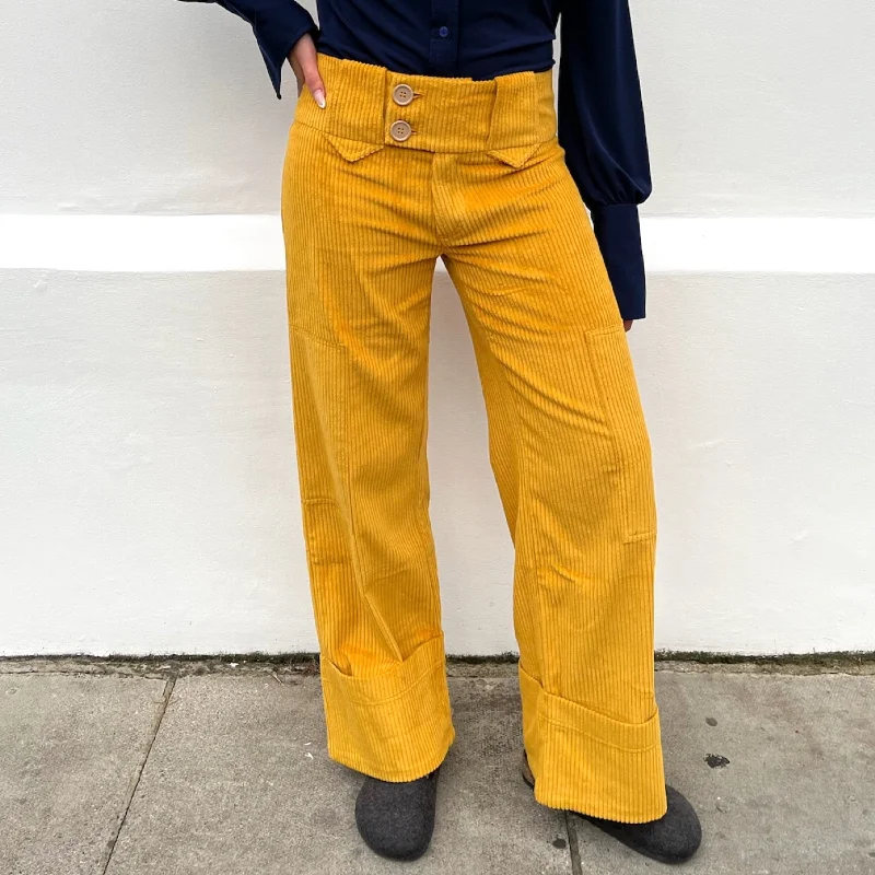 Cargo Pant Ochre Cord