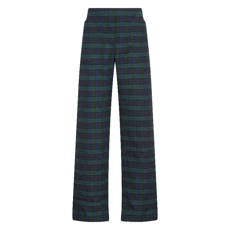 Melrose Trousers Blue Tartan