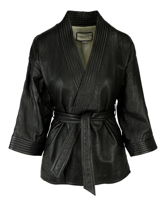 Guccy Leather Kimono