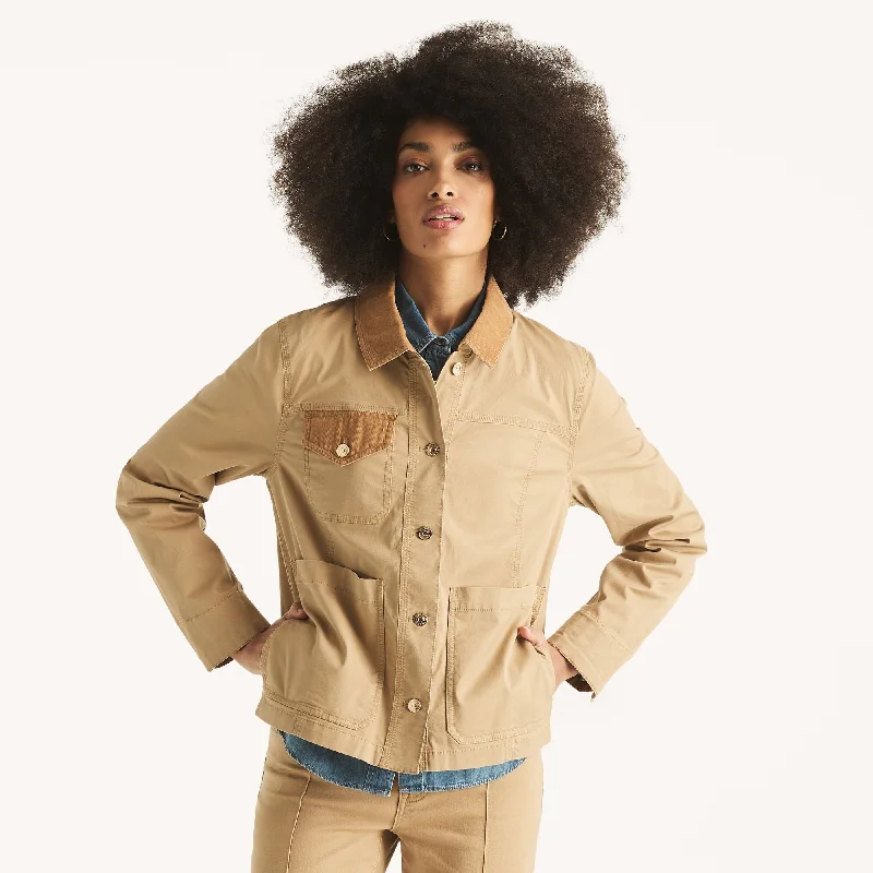 Nautica Womens Corduroy Utility Jacket