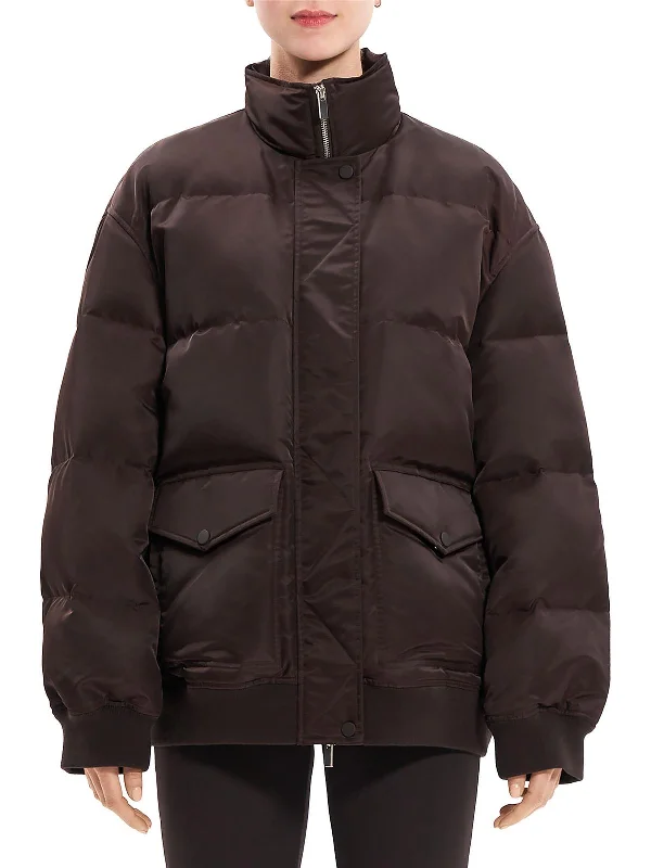 Womens Collared Outdoor Puffer Jacket