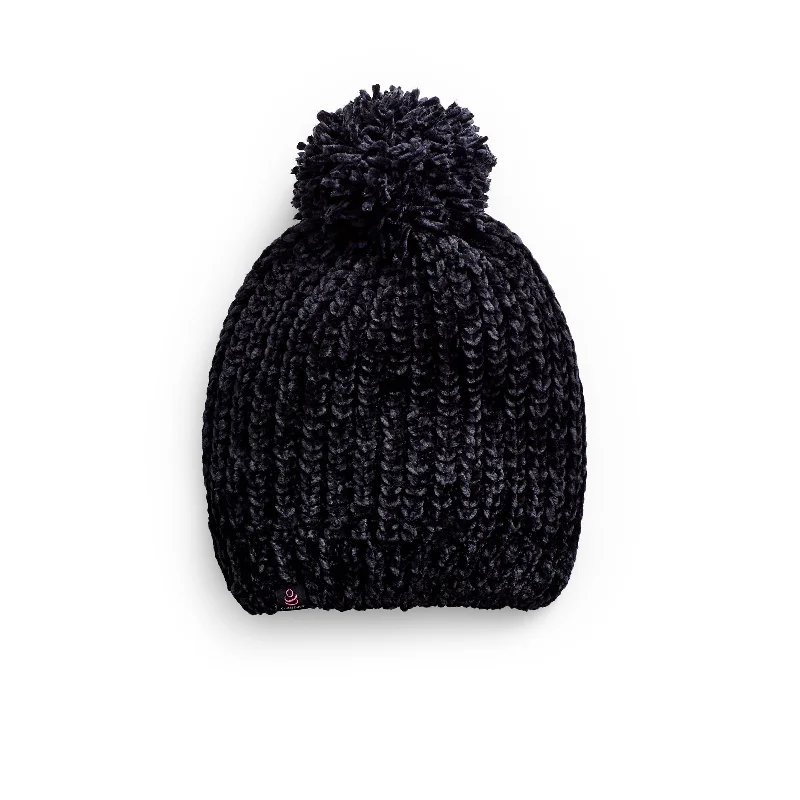 Chenille Beanie with Pom