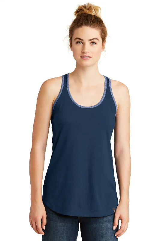 New Era Womens Heritage Tank Top - Dark Royal Blue/Royal Blue Twist - Closeout