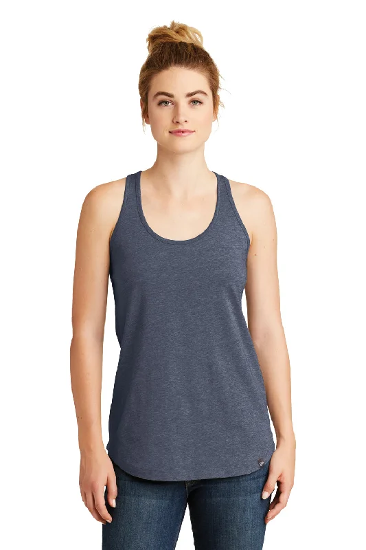 New Era Womens Heritage Tank Top - Heather Navy Blue