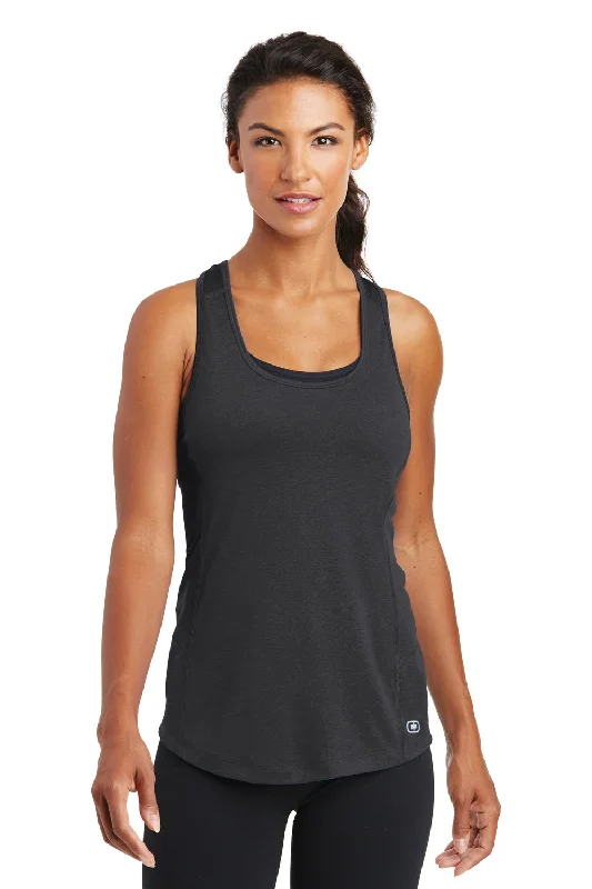 Ogio Womens Endurance Pulse Jersey Moisture Wicking Tank Top - Black