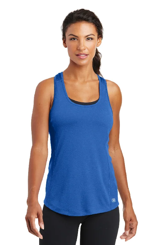 Ogio Womens Endurance Pulse Jersey Moisture Wicking Tank Top - Electric Blue