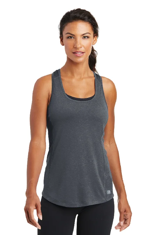 Ogio Womens Endurance Pulse Jersey Moisture Wicking Tank Top - Gear Grey