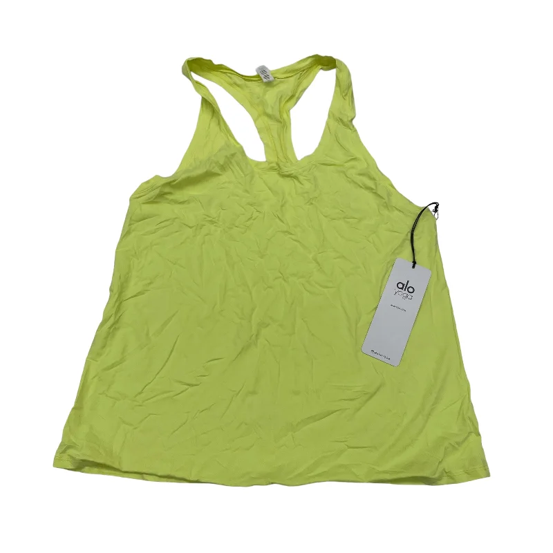 YELLOW ATHLETIC TANK TOP by ALO Size:M