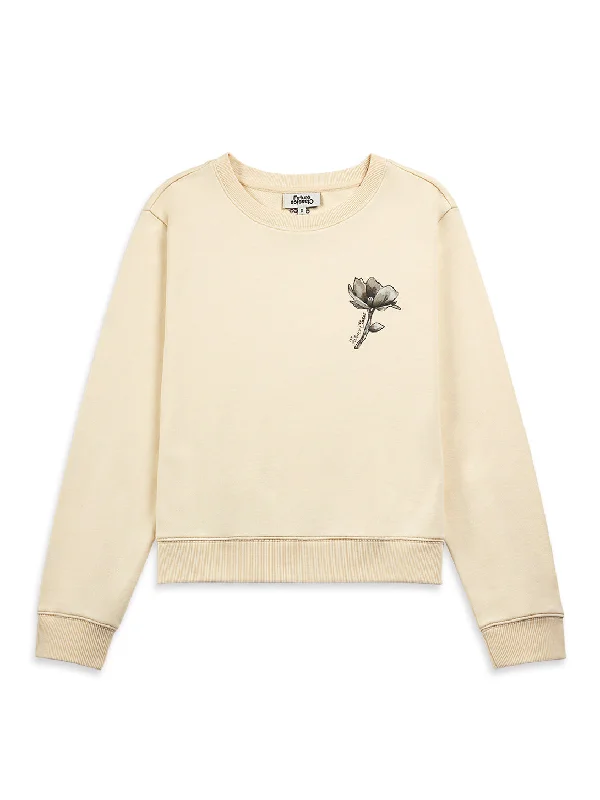 Flower Printed Sweatshirt