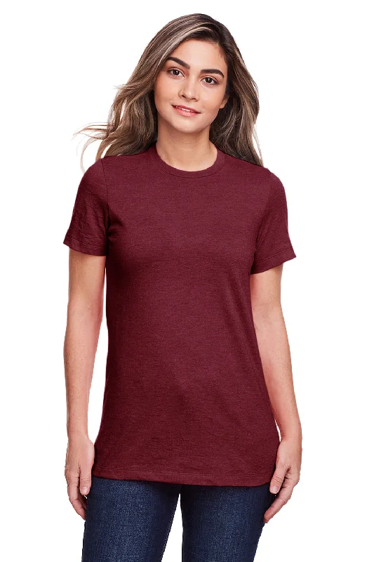 Gildan Womens Softstyle CVC Short Sleeve Crewneck T-Shirt - Maroon Mist