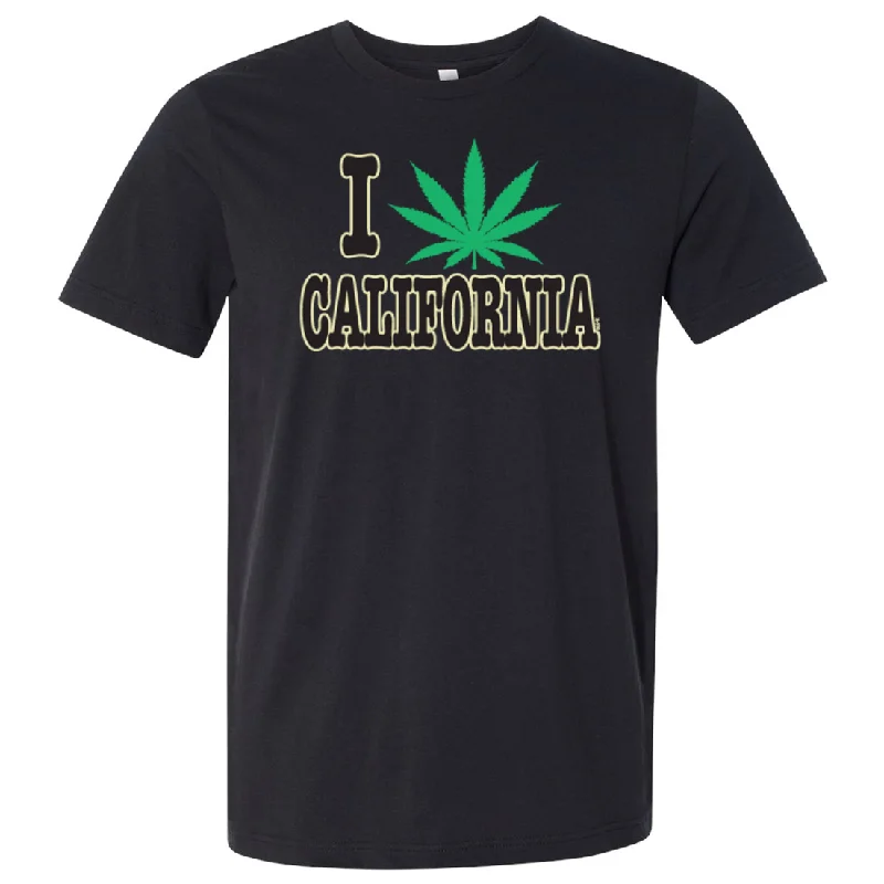 I Love Pot California Asst Colors Mens Lightweight Fitted T-Shirt/tee