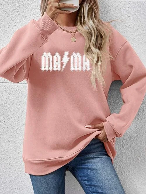 Mama Lightning Dropped Shoulder Sweatshirt