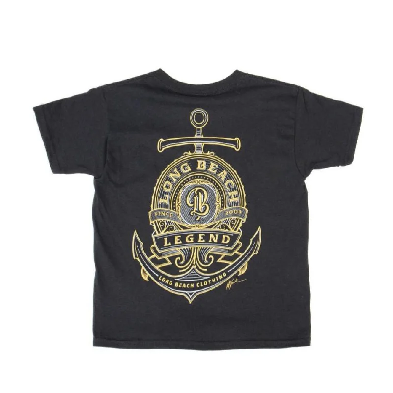 Long Beach Legend Youth Black T-Shirt