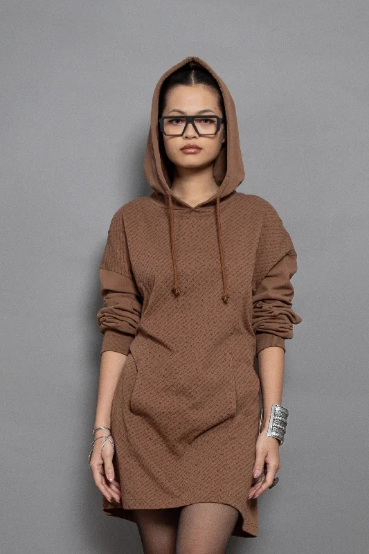 All Over Organic Hoodie Dress