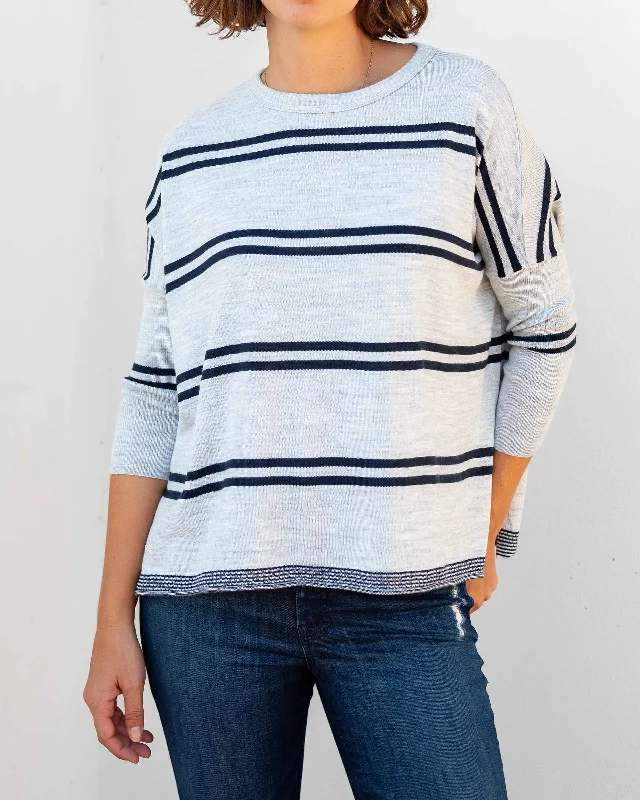 Ash/Navy Stripe