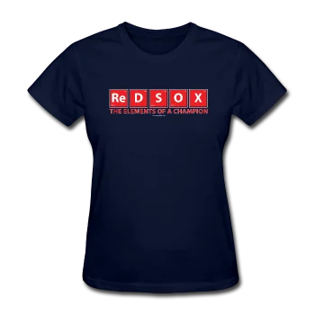 "Red Sox, The Elements Of A Champion" - Women's T-Shirt