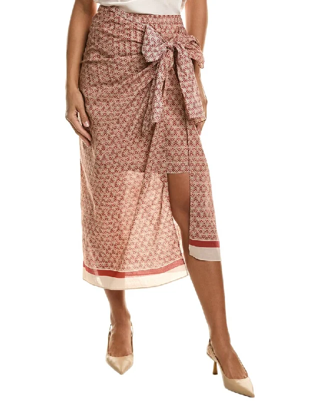 Brunello Cucinelli Wrap Overlay Skirt