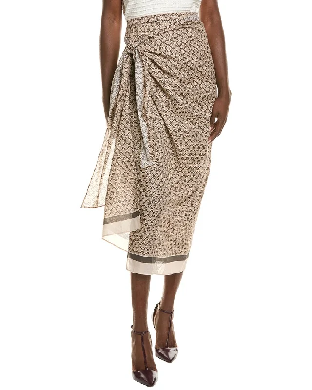 Brunello Cucinelli Wrap Skirt