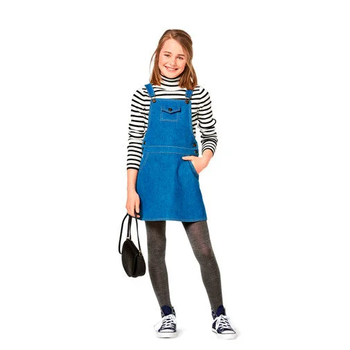 Burda Child/Teen Skirt and Pinafore 9356