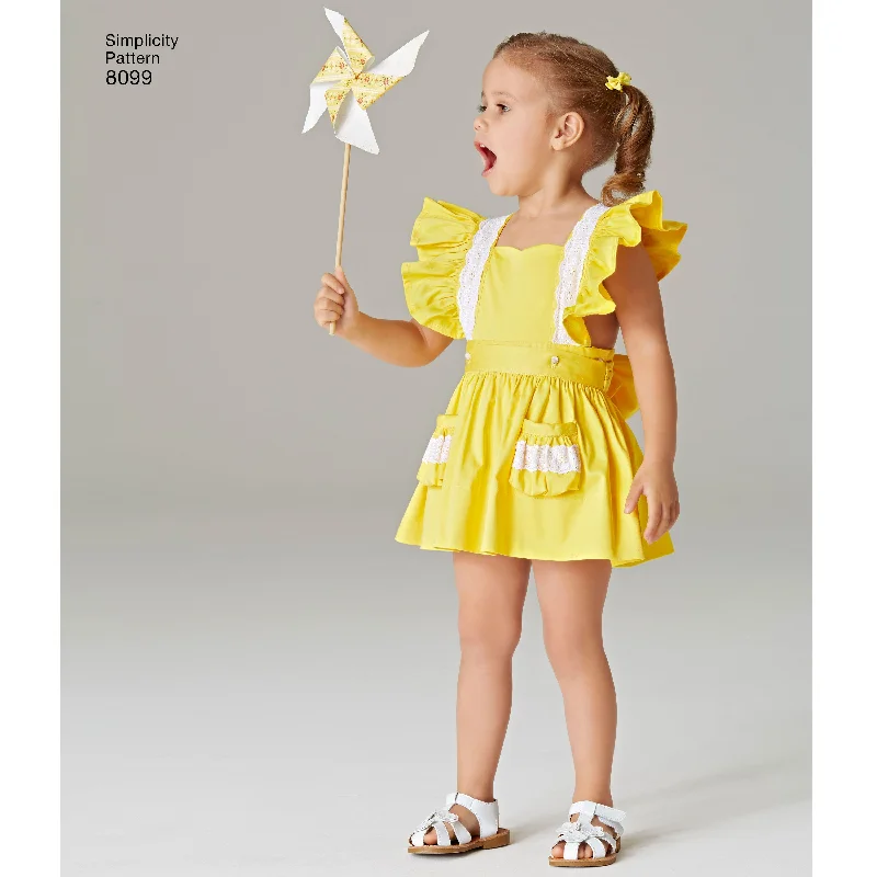 Simplicity Baby/Child Romper and Skirt S8099